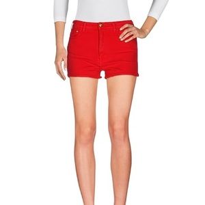 EUC Women’s Size Small (Waist 25”) Ralph Lauren Sport Denim Shorts In Red